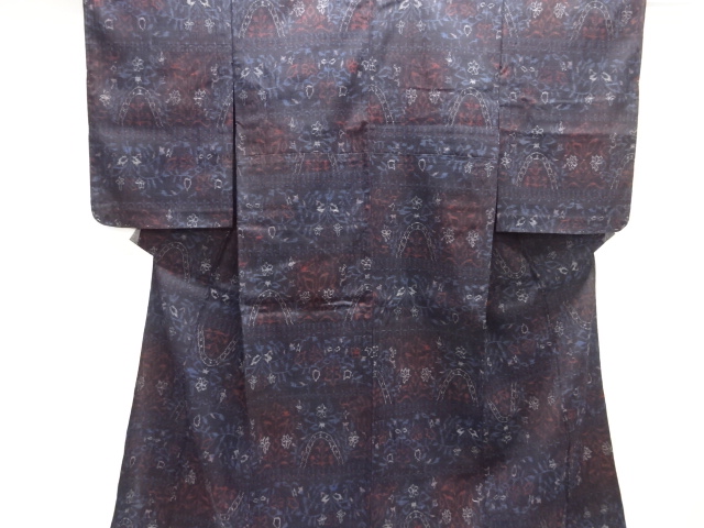 JAPANESE KIMONO / ANTIQUE HANA-SARU KIMONO FOR SUMMER PATTERN: ORI-DAS